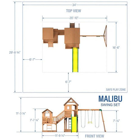 Backyard Discovery Malibu Cedar Swing Set - Ezonesglobal - Buy at Wine Coolers Online