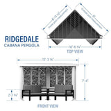 Backyard Discovery Ridgedale Modern Steel Cabana Pergola - Ezonesglobal - Buy at Wine Coolers Online