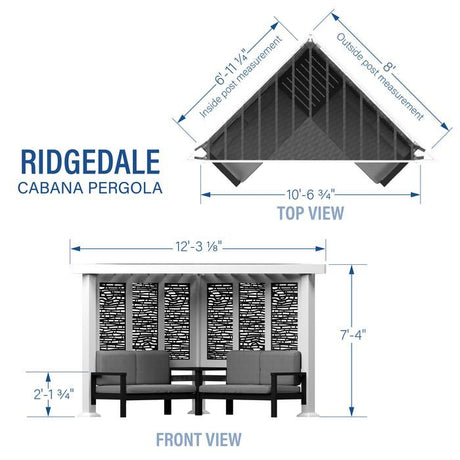 Backyard Discovery Ridgedale Modern Steel Cabana Pergola - Ezonesglobal - Buy at Wine Coolers Online