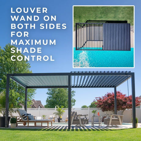 Backyard Discovery Sarasota Louvered Pergola - Ezonesglobal - Buy at Wine Coolers Online