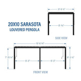 Backyard Discovery Sarasota Louvered Pergola - Ezonesglobal - Buy at Wine Coolers Online