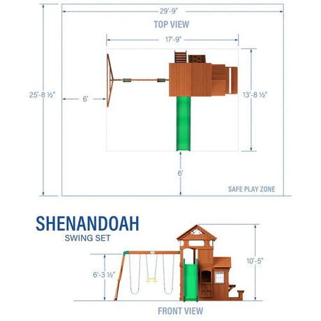 Backyard Discovery Shenandoah Cedar Wood Swing Set Slide - Ezonesglobal - Buy at Wine Coolers Online