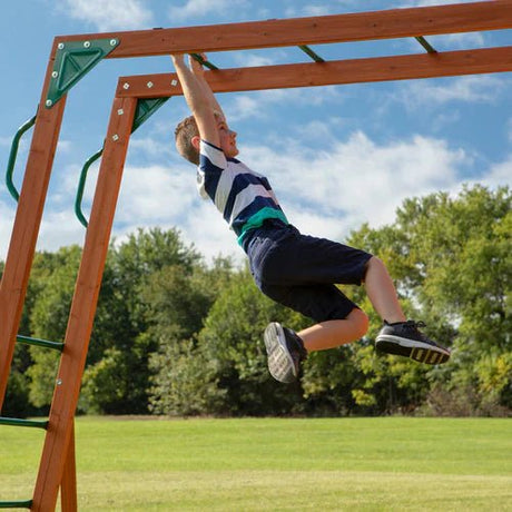 Backyard Discovery Skyfort II Cedar Wood Swing Set - Ezonesglobal - Buy at Wine Coolers Online