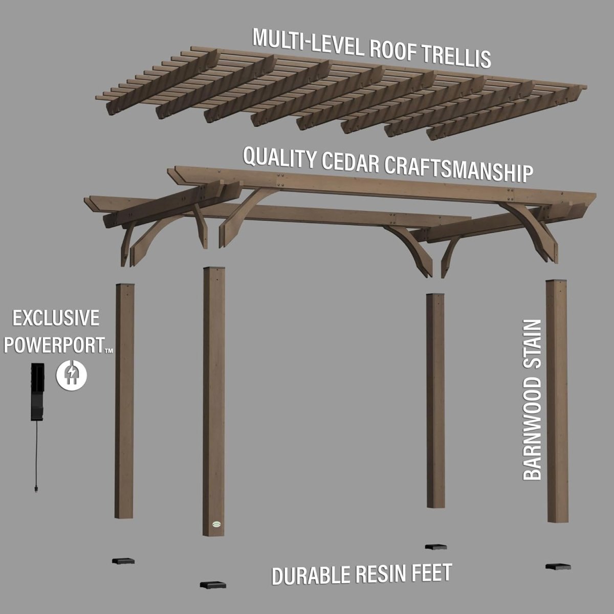 Backyard Discovery Somerville Pergola - Ezonesglobal - Buy at Wine Coolers Online