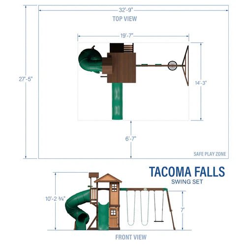 Backyard Discovery Tacoma Falls Swing Set - Ezonesglobal - Buy at Wine Coolers Online