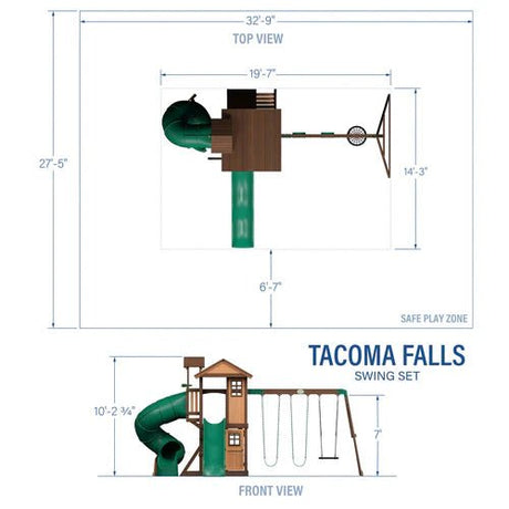 Backyard Discovery Tacoma Falls Swing Set - Ezonesglobal - Buy at Wine Coolers Online