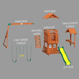 Backyard Discovery Tanglewood Cedar Wood Swing Set - Ezonesglobal - Buy at Wine Coolers Online