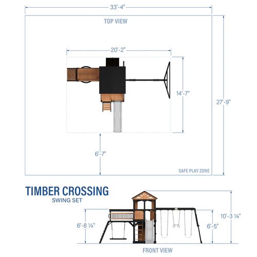 Backyard Discovery Timber Crossing Swing Set - Ezonesglobal - Buy at Wine Coolers Online