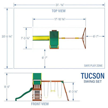 Backyard Discovery Tucson Swing Set - Ezonesglobal - Buy at Wine Coolers Online