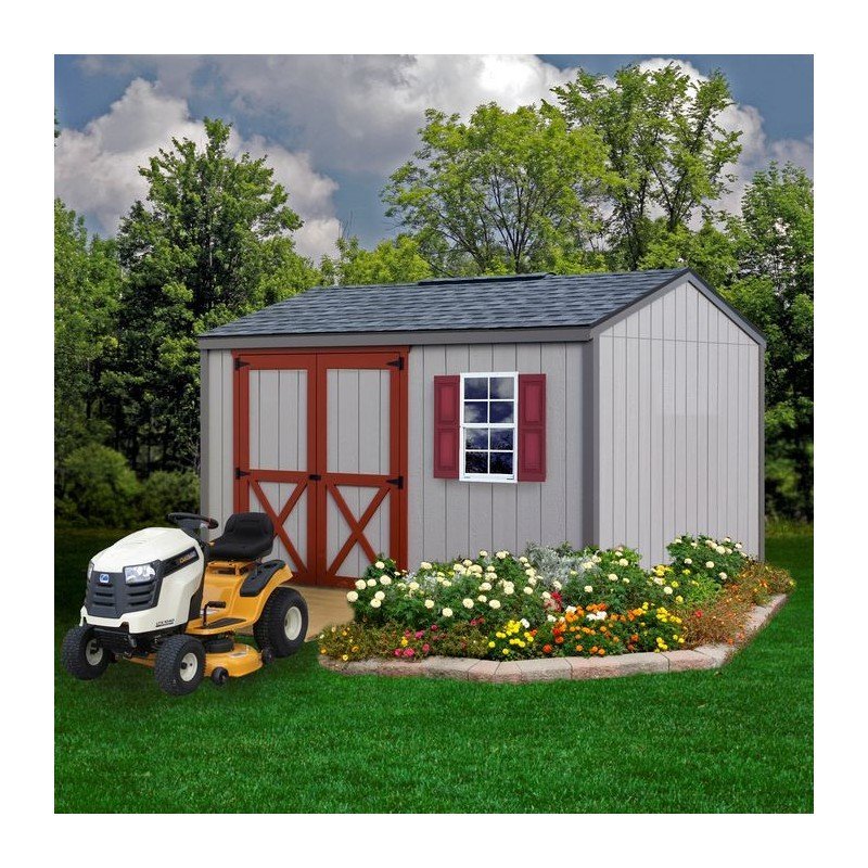 Best Barns Handmade Haven 10×12 Wood Shed Kit – Gable Roof, Eave Door (HHAVDE12) - Ezonesglobal - Buy at Wine Coolers Online