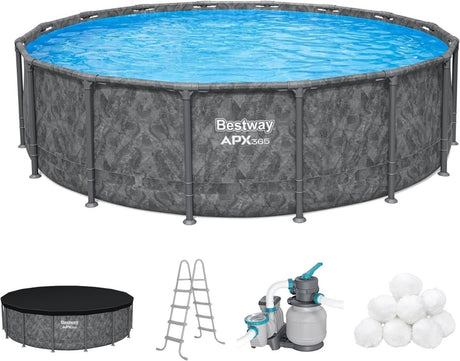 Bestway APX 365 16ft x 48 inches Round Above Ground Pool Set - Ezonesglobal - Buy at Wine Coolers Online