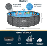 Bestway APX 365 16ft x 48 inches Round Above Ground Pool Set - Ezonesglobal - Buy at Wine Coolers Online