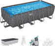 Bestway APX 365 18′ x 9′ x 52″ Rectangular Above Ground Swimming Pool - Ezonesglobal - Buy at Wine Coolers Online