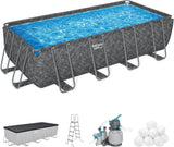Bestway APX 365 18′ x 9′ x 52″ Rectangular Above Ground Swimming Pool - Ezonesglobal - Buy at Wine Coolers Online