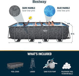 Bestway APX 365 18′ x 9′ x 52″ Rectangular Above Ground Swimming Pool - Ezonesglobal - Buy at Wine Coolers Online