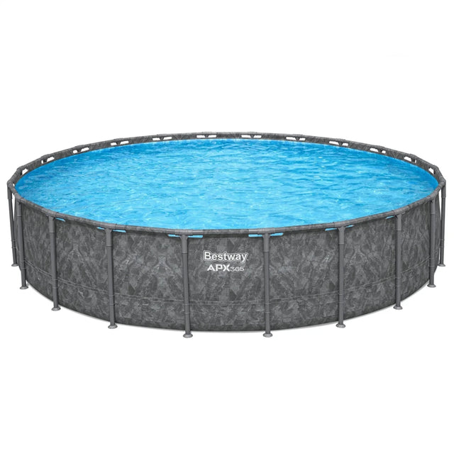 Bestway APX 365 22’x52″ Round Above Ground Swimming Pool Set with Pump and Ladder - Ezonesglobal - Buy at Wine Coolers Online