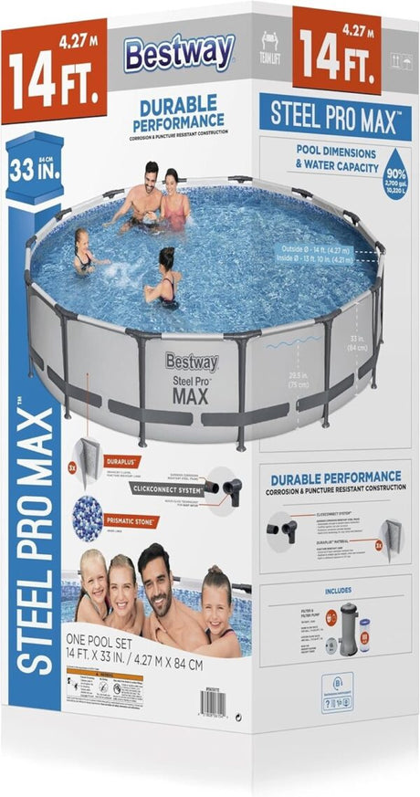 Bestway Steel Pro Max Above Ground Pool Set - Ezonesglobal - Buy at Wine Coolers Online