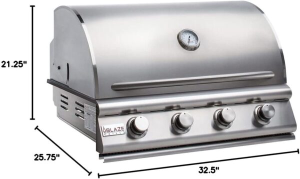 Blaze 32 In. 4 Burner Prelude LBM Gas Grill - Ezonesglobal - Buy at Wine Coolers Online