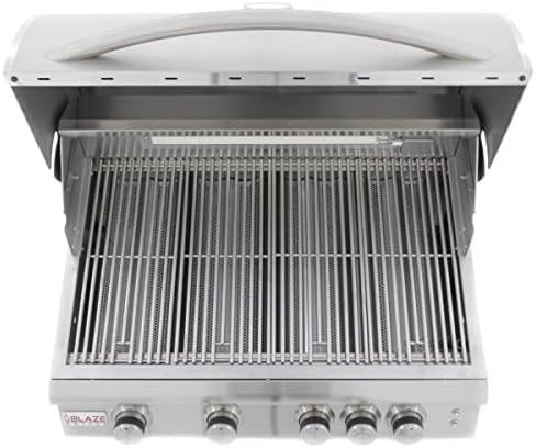 Blaze 32 Inch 4 - Burner LTE Gas Grill with Rear Burner and Built - in Lighting System - Ezonesglobal - Buy at Wine Coolers Online