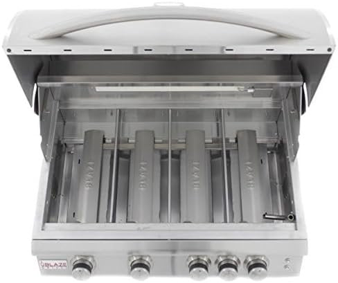 Blaze 32 Inch 4 - Burner LTE Gas Grill with Rear Burner and Built - in Lighting System - Ezonesglobal - Buy at Wine Coolers Online