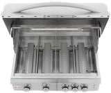 Blaze 32 Inch 4 - Burner LTE Gas Grill with Rear Burner and Built - in Lighting System - Ezonesglobal - Buy at Wine Coolers Online