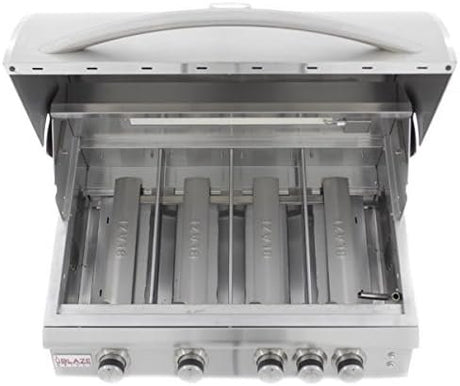 Blaze 32 Inch 4 - Burner LTE Gas Grill with Rear Burner and Built - in Lighting System - Ezonesglobal - Buy at Wine Coolers Online
