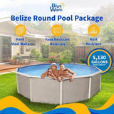 Blue Wave Belize 15′ Round Above Ground Pool - Ezonesglobal - Buy at Wine Coolers Online
