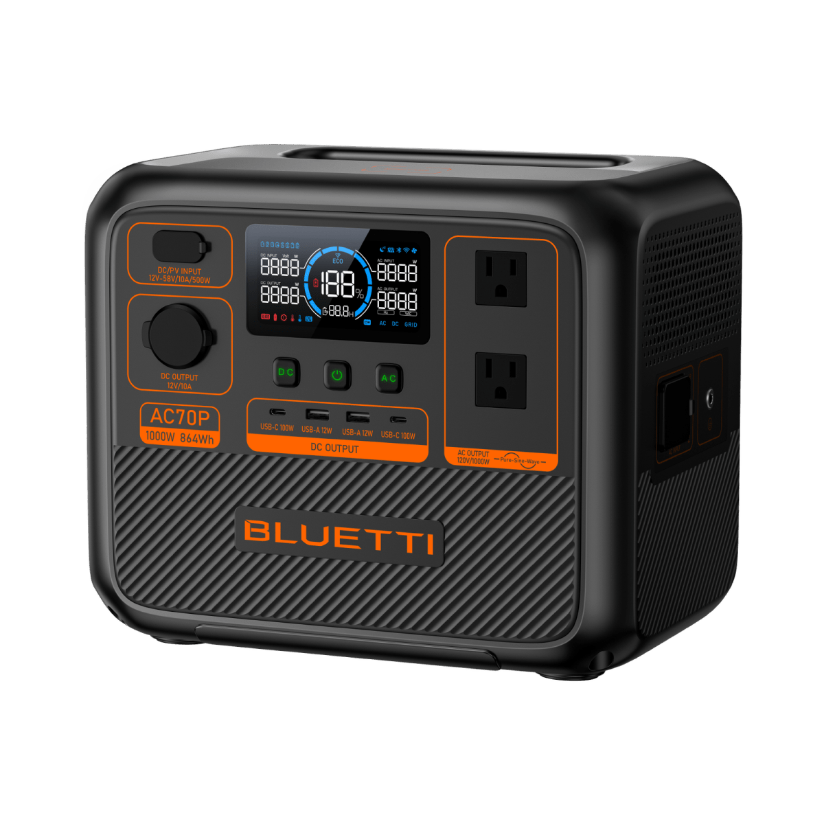BLUETTI AC70P Portable Power Station | 1000W 864Wh - Ezonesglobal - Buy at Wine Coolers Online