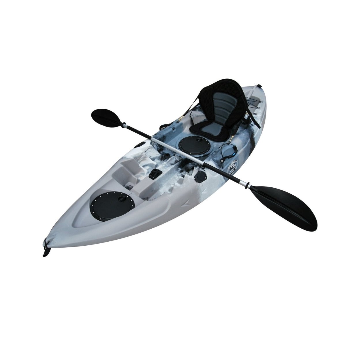 Brooklyn Kayak UH - FK184 - GRY 9 ft. 2 in. Sit on Top Single Fishing Kayak Seat And Paddle – Grey Camo - Ezonesglobal - Buy at Wine Coolers Online