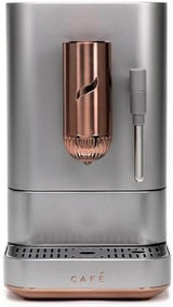 Café Affetto Automatic Espresso Machine + Milk Frother | Built - In & Adjustable Espresso Bean Grinder | One - Touch Brew in 90 Seconds | Steel Silver, 1.2 Liter, (C7CEBBS2RS3) - Ezonesglobal - Buy at Wine Coolers Online