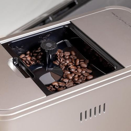 Café Affetto Automatic Espresso Machine + Milk Frother | Built - In & Adjustable Espresso Bean Grinder | One - Touch Brew in 90 Seconds | Steel Silver, 1.2 Liter, (C7CEBBS2RS3) - Ezonesglobal - Buy at Wine Coolers Online