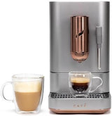 Café Affetto Automatic Espresso Machine + Milk Frother | Built - In & Adjustable Espresso Bean Grinder | One - Touch Brew in 90 Seconds | Steel Silver, 1.2 Liter, (C7CEBBS2RS3) - Ezonesglobal - Buy at Wine Coolers Online