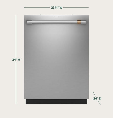 Cafe CDT828P2VS1 CAF(EBACK)™ CustomFit ENERGY STAR Stainless Interior Dishwasher with Ultra Wash & Dry, 42 dBA - Ezonesglobal - Buy at Wine Coolers Online