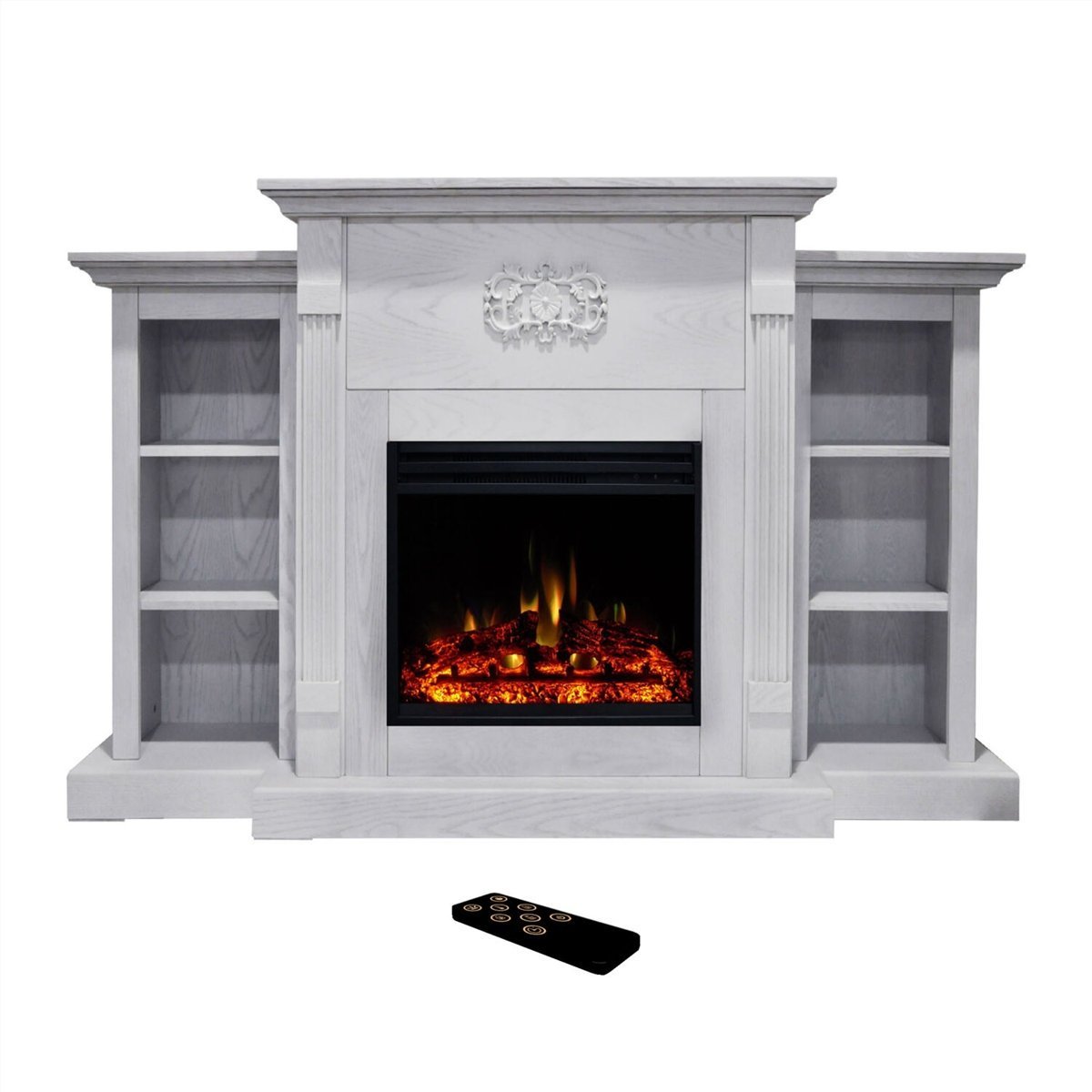 Cambridge Sanoma Electric Fireplace and Display · - Ezonesglobal - Buy at Wine Coolers Online