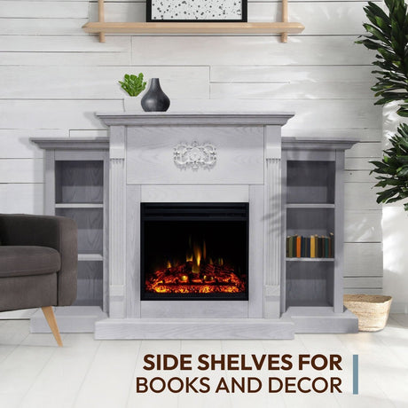 Cambridge Sanoma Electric Fireplace and Display · - Ezonesglobal - Buy at Wine Coolers Online