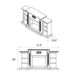 Cambridge Sanoma Electric Fireplace and Display · - Ezonesglobal - Buy at Wine Coolers Online