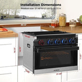 CAMPLUX 2 - in - 1 RV Propane Oven Stove - Ezonesglobal - Buy at Wine Coolers Online