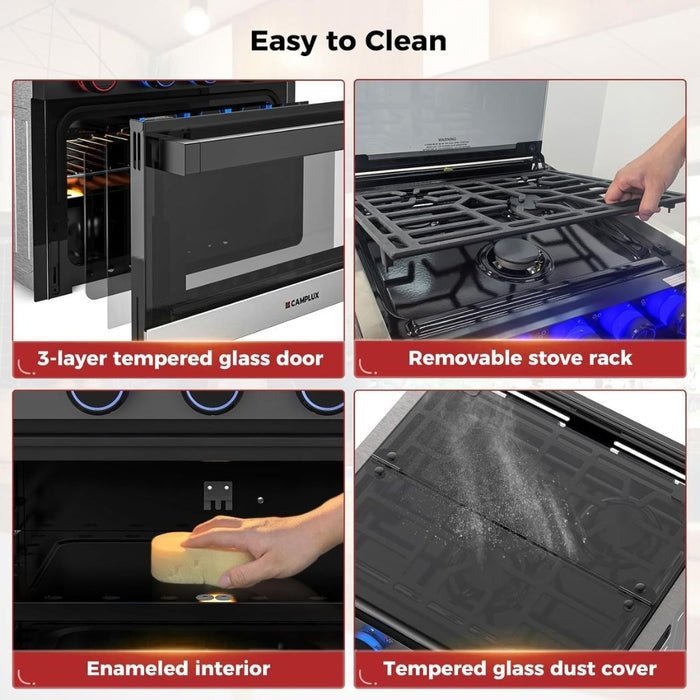 CAMPLUX 2 - in - 1 RV Propane Oven Stove - Ezonesglobal - Buy at Wine Coolers Online