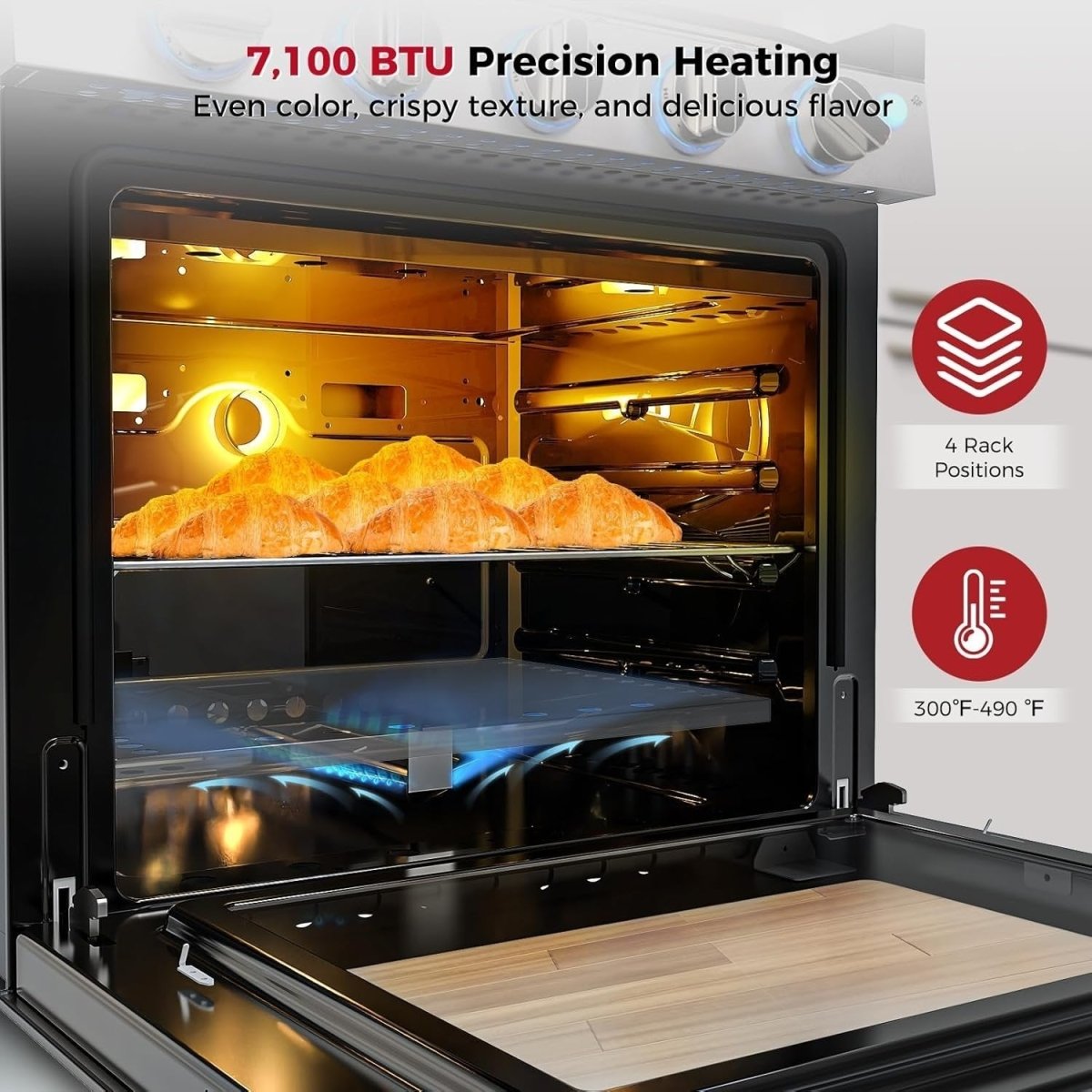 Camplux 21 Inches RV Stove Gas Range Oven 3 Burners Cooktop - Ezonesglobal - Buy at Wine Coolers Online