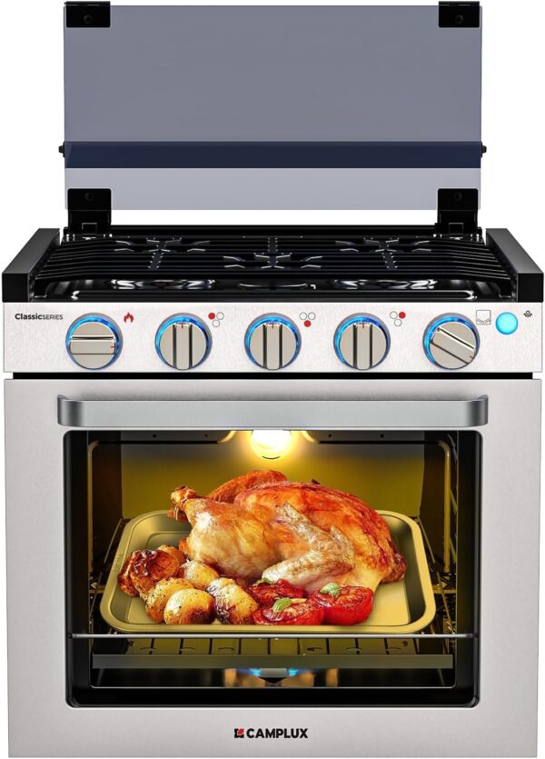 Camplux 21 Inches RV Stove Gas Range Oven 3 Burners Cooktop - Ezonesglobal - Buy at Wine Coolers Online