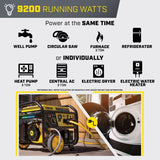 Champion 11,500/9,200 - Watt Tri - Fuel Home Backup Portable Generator - Ezonesglobal - Buy at Wine Coolers Online