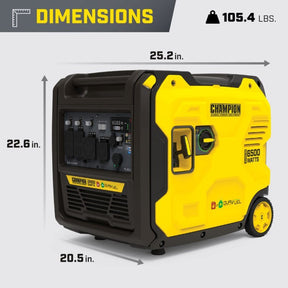 Champion Power Equipment 6500W Dual Fuel Port Inverter Generator 201532 - Ezonesglobal - Buy at Wine Coolers Online