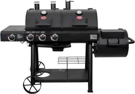 Char - Griller Texas Trio 3 - Burner Dual Fuel Grill with Smoker - Ezonesglobal - Buy at Wine Coolers Online