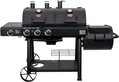 Char - Griller Texas Trio 3 - Burner Dual Fuel Grill with Smoker - Ezonesglobal - Buy at Wine Coolers Online