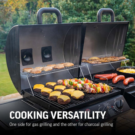 Char - Griller Texas Trio 3 - Burner Dual Fuel Grill with Smoker - Ezonesglobal - Buy at Wine Coolers Online