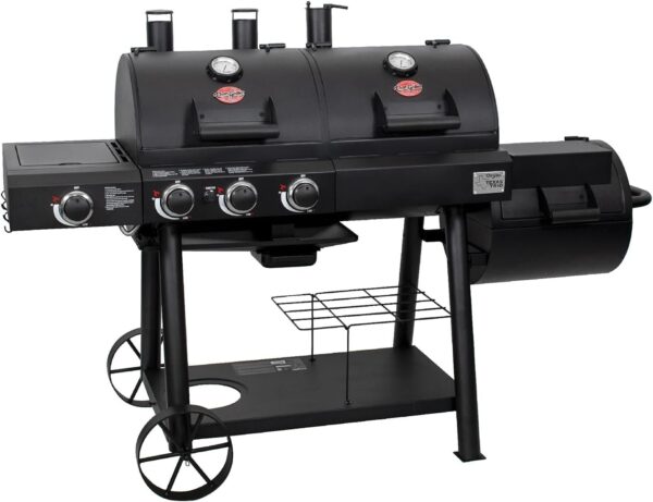 Char - Griller Texas Trio 3 - Burner Dual Fuel Grill with Smoker - Ezonesglobal - Buy at Wine Coolers Online