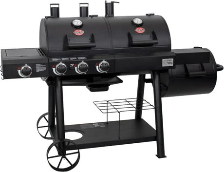 Char - Griller Texas Trio 3 - Burner Dual Fuel Grill with Smoker - Ezonesglobal - Buy at Wine Coolers Online