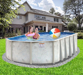 Coastal 5″ Steel Frame Oval Swimming Pool & Bundle - Ezonesglobal - Buy at Wine Coolers Online