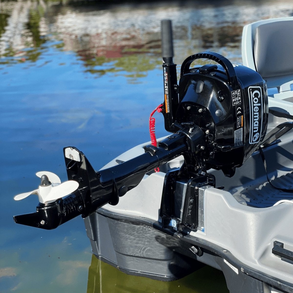 Coleman Powersports 5 HP 4 Stroke Outboard Boat Motor with Easy Pull Start F5BMS - Ezonesglobal - Buy at Wine Coolers Online