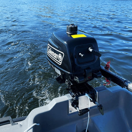 Coleman Powersports 5 HP 4 Stroke Outboard Boat Motor with Easy Pull Start F5BMS - Ezonesglobal - Buy at Wine Coolers Online